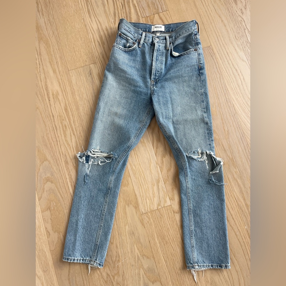 Agolde Riley Distressed Jeans - Picture 2 of 6
